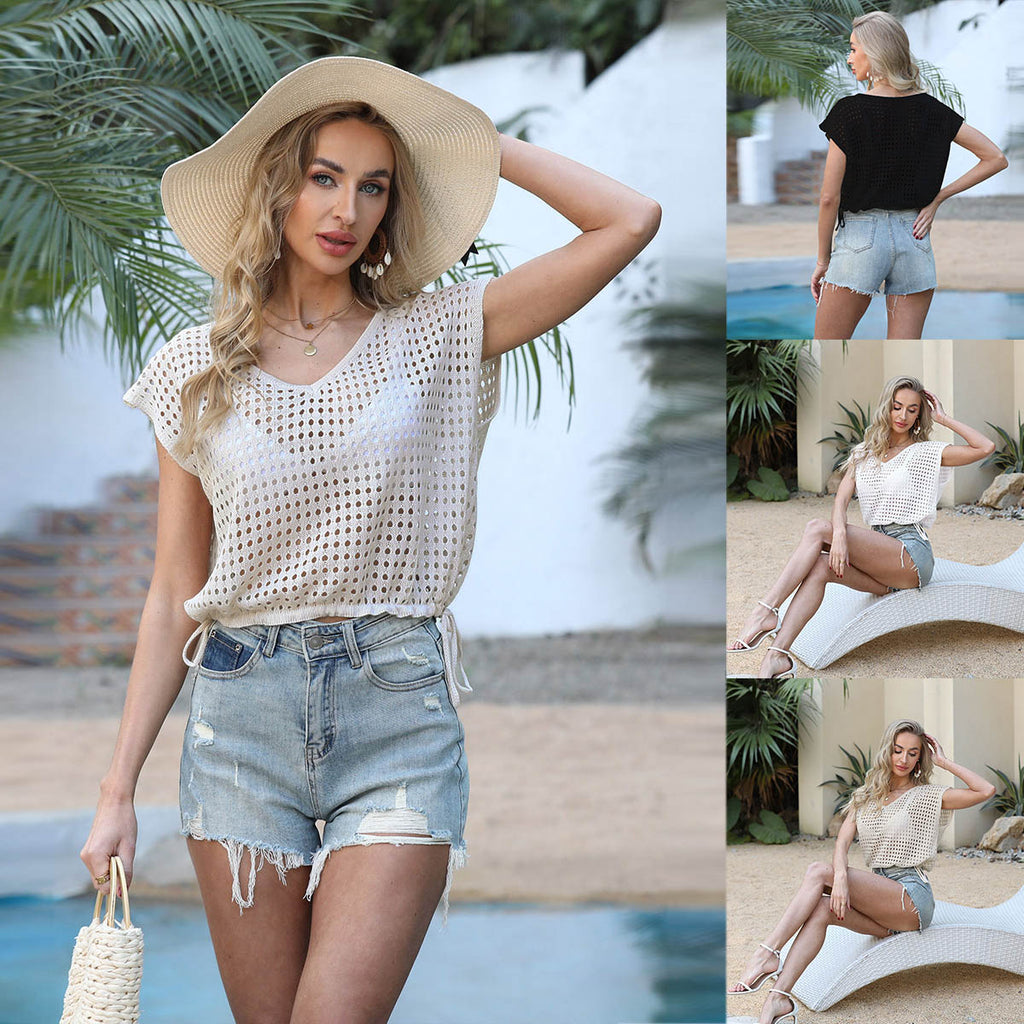 Strandshirt mit Kordelzug