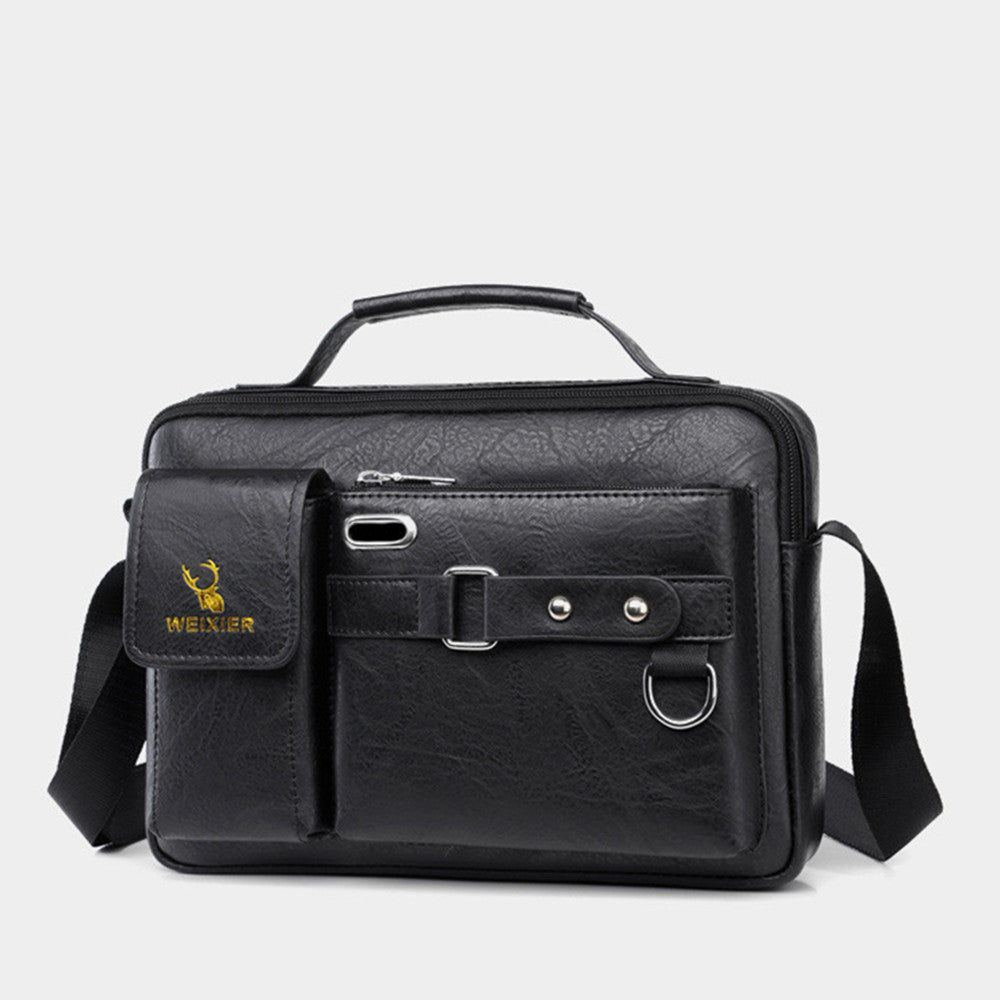 Business Schultertasche aus PU-Leder – Bild 10 | LuxeStyle