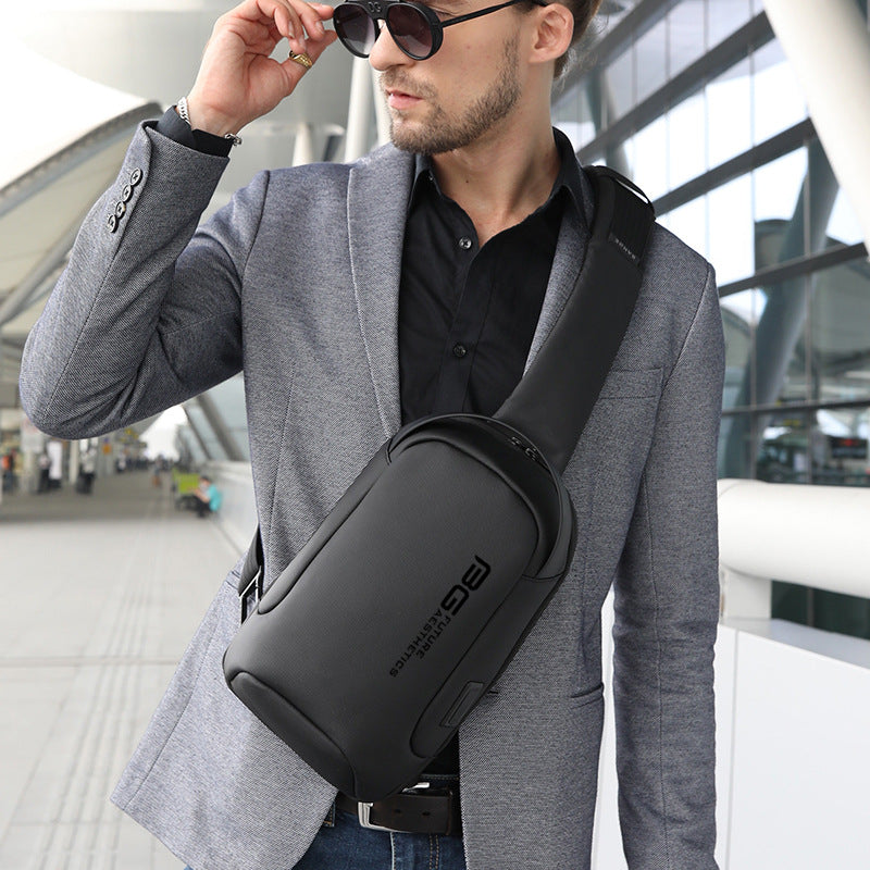 Schultertasche Business mit USB-Anschluss – Bild 7 | LuxeStyle