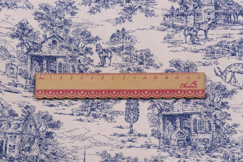 Vintage Blues Musselin-Stoff – Bild 4 | LuxeStyle