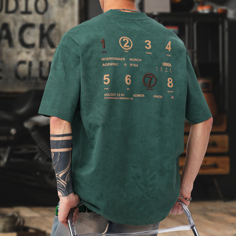 Herren Kurzarm-Shirt im American-Stil