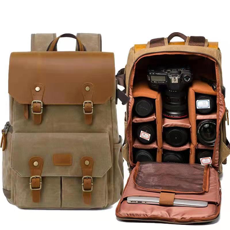Wasserdichter Canvas Rucksack mit grosser Kapazität – Bild 3 | LuxeStyle