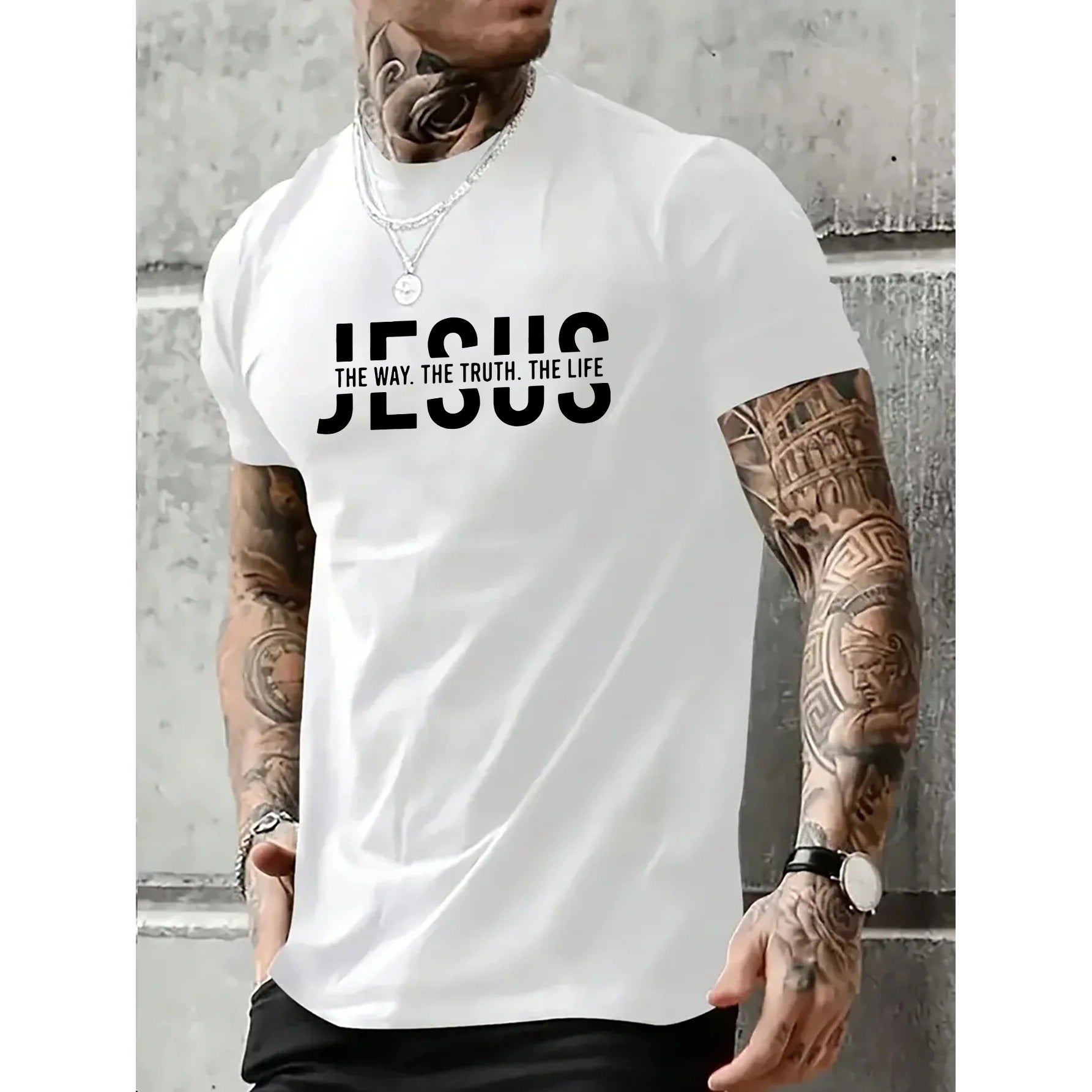 Cäsualer Kurzarm Pullover für Herren