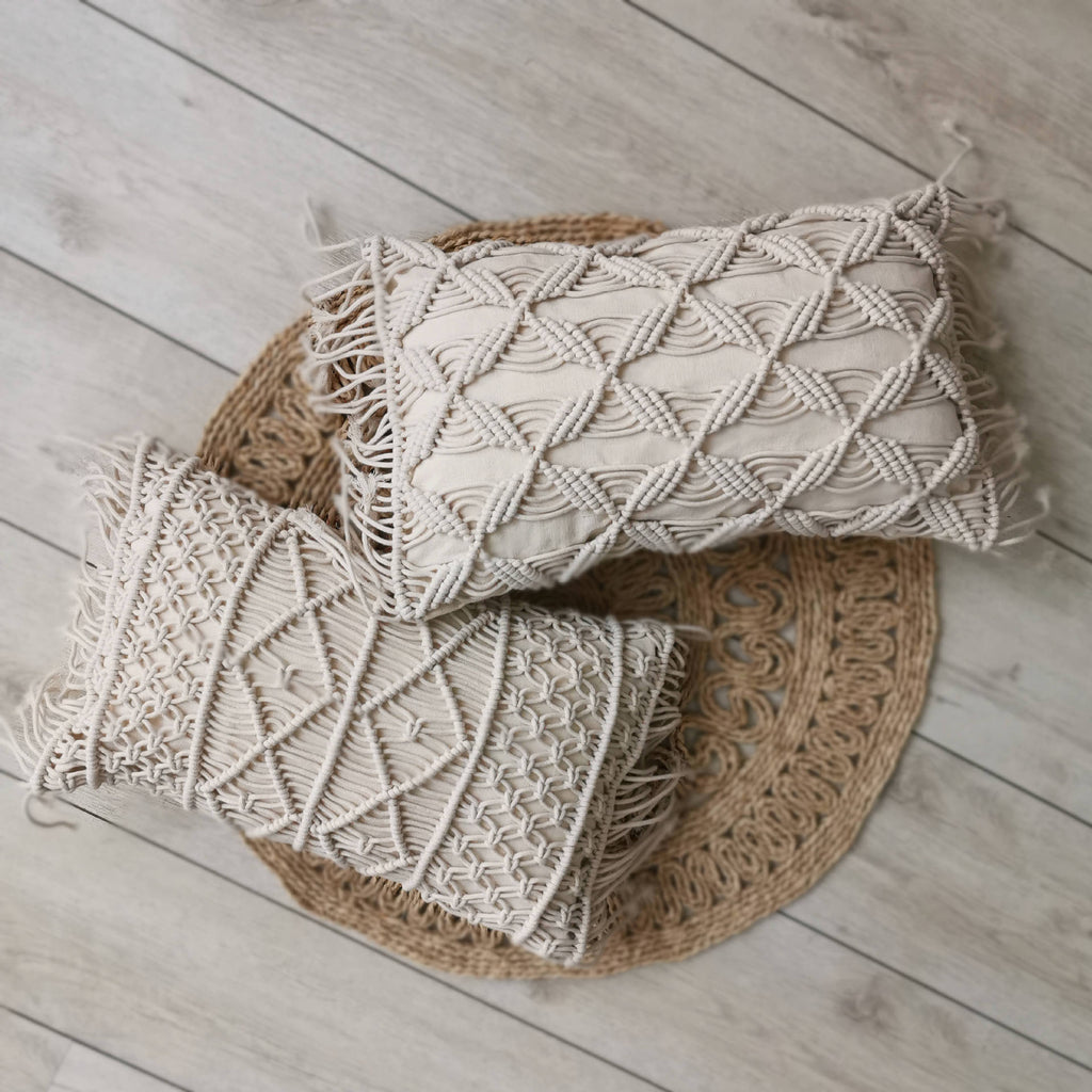 Nordisches Kissen mit Webmuster – Bild 7 | LuxeStyle