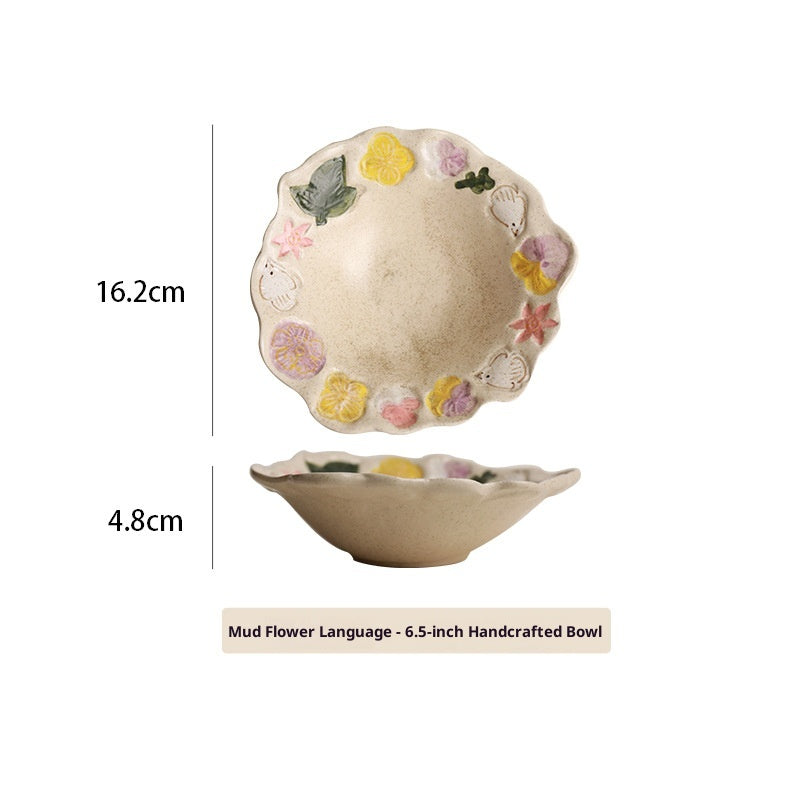 Bunter handbemalter Teller mit Blumenmuster – Bild 7 | LuxeStyle