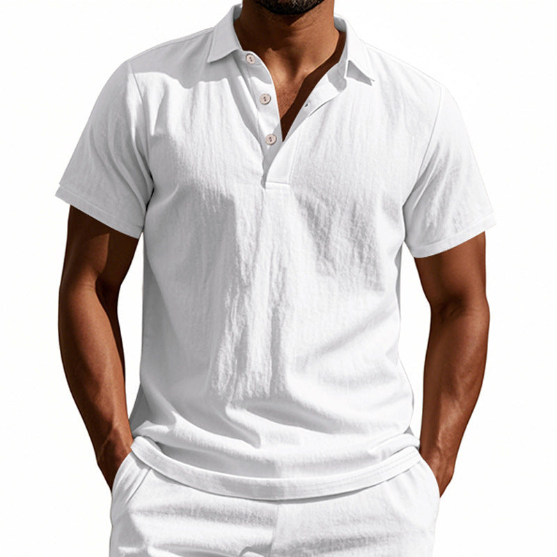 Atmungsaktives Leinen Polo-Shirt für Herren | LuxeStyle