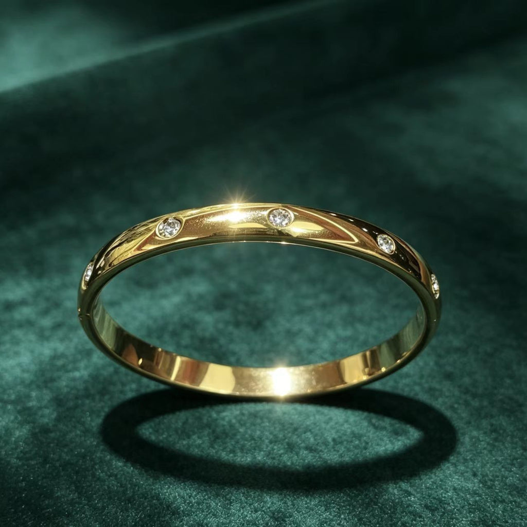 Zirkon Armband mit Ring