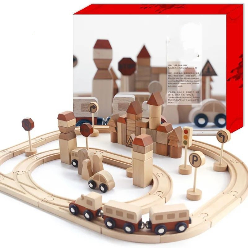 Holz-Eisenbahn-Puzzle für Kinder – Bild 3 | LuxeStyle
