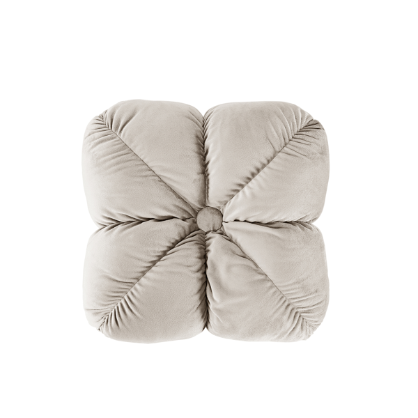 2er-Set Samt-Knotenkissen, Blumenform