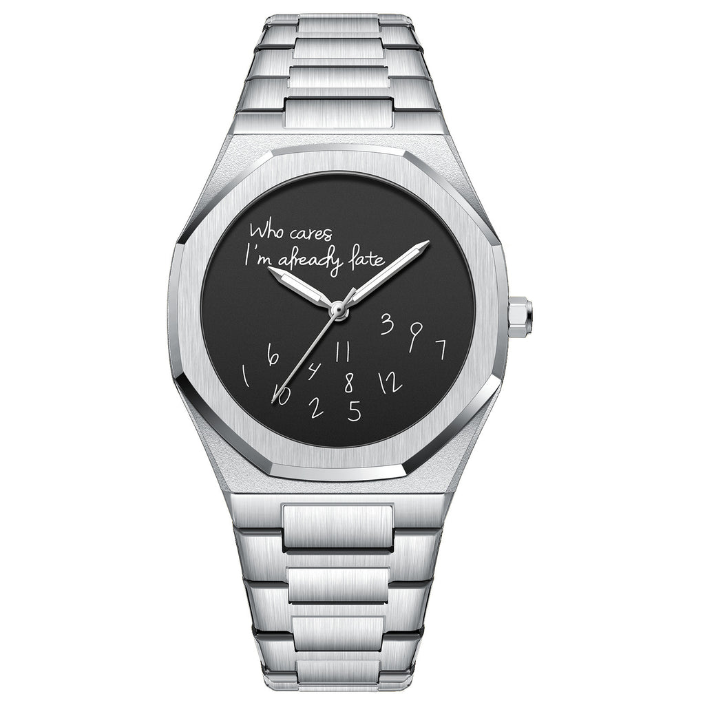 Herren-Armbanduhr Edelstahl