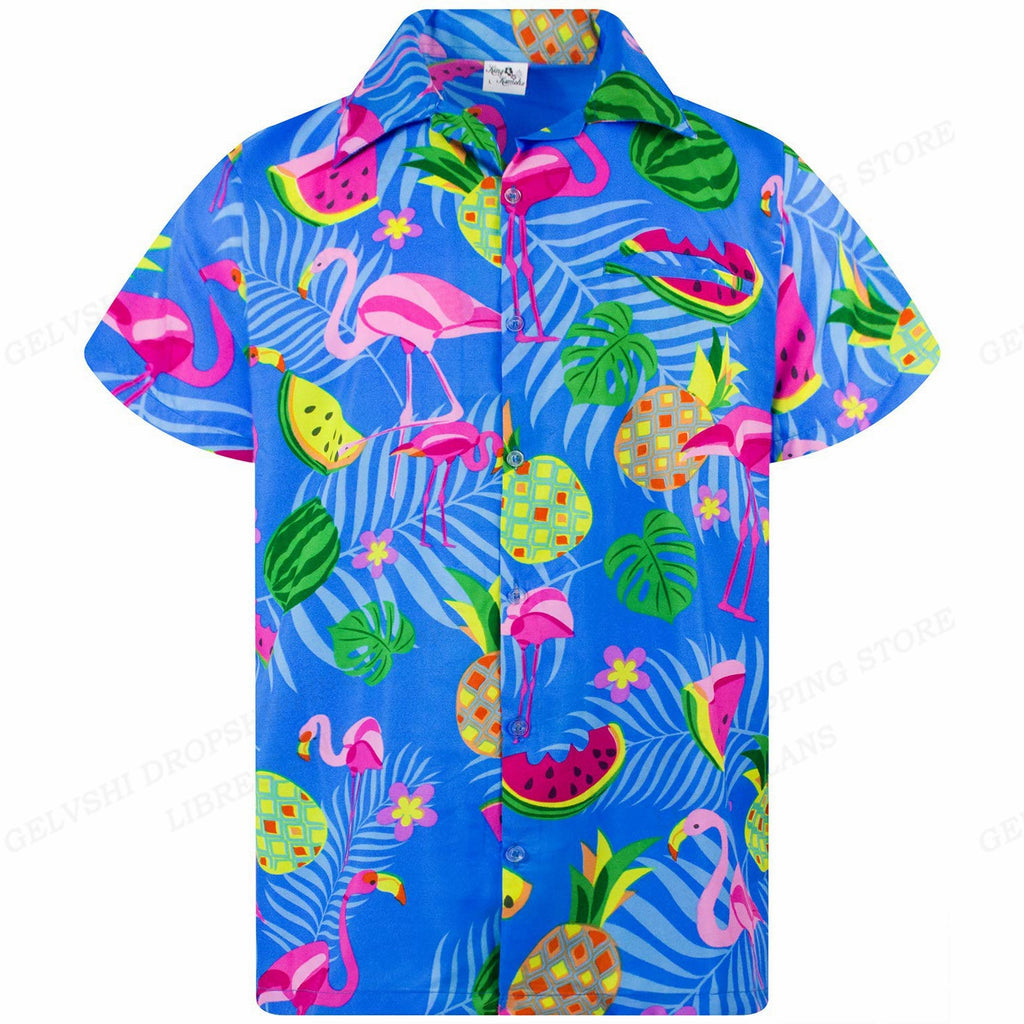 Herren Hawaiihemd gestreift