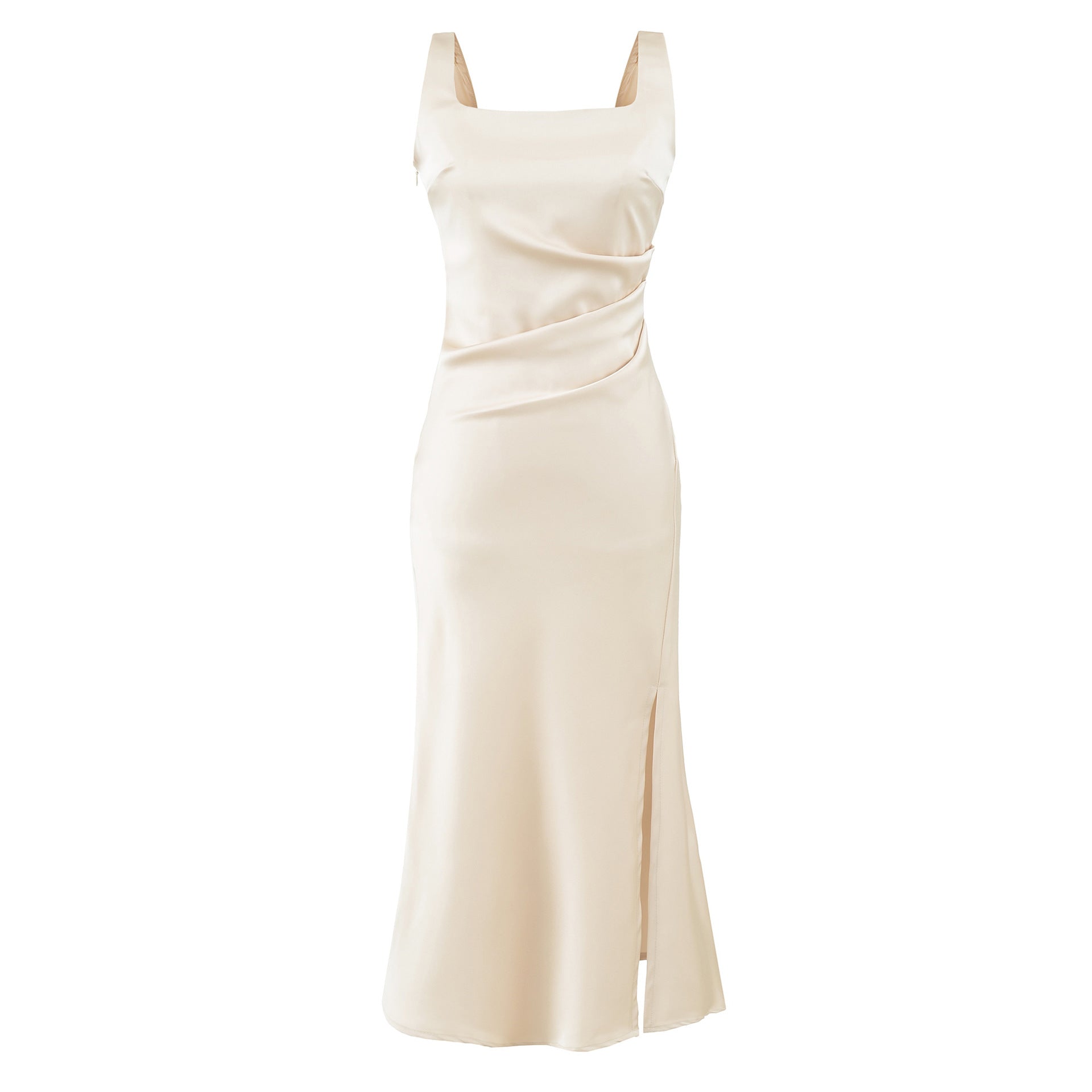 Elegantes Satin-Trägerkleid