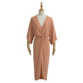 Bauchbetonte Batwing-Ärmel-Kleid in Salmon – Bild 7 | LuxeStyle