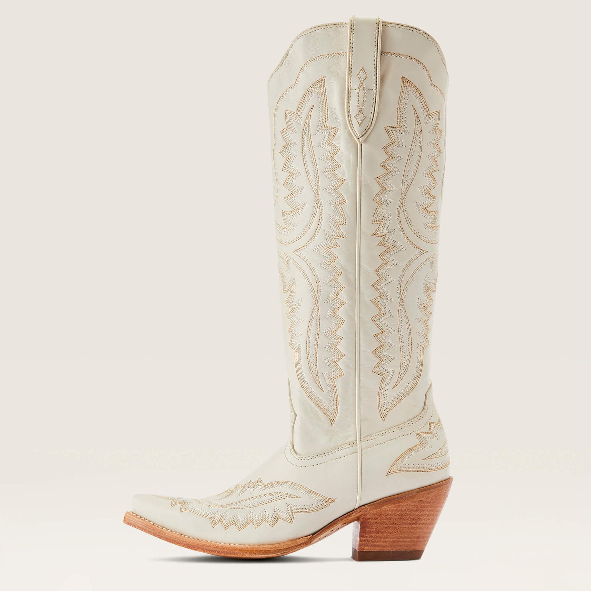High-Top Denim Boots mit Blockabsatz