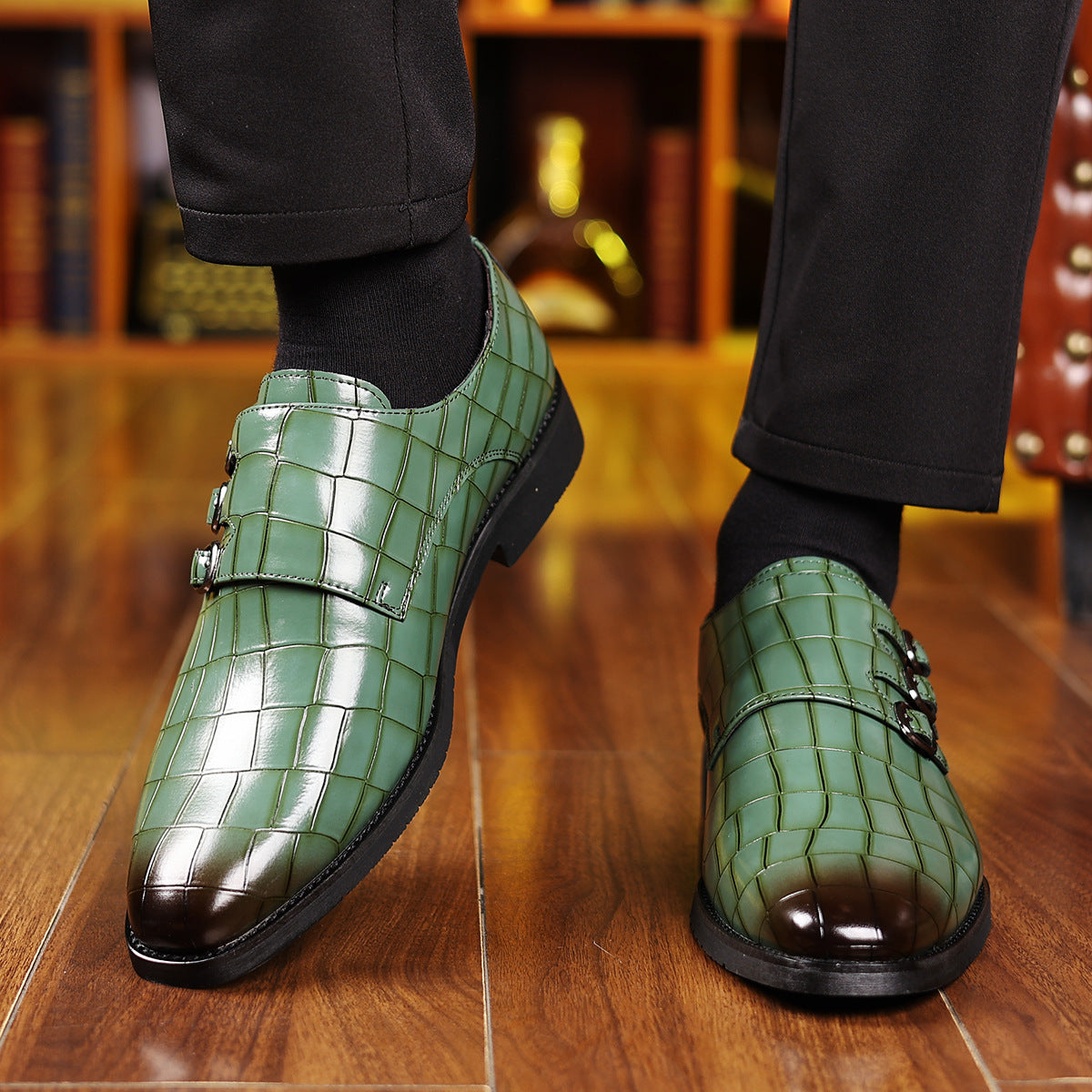 Herren Business-Schuhe mit Schnallen
