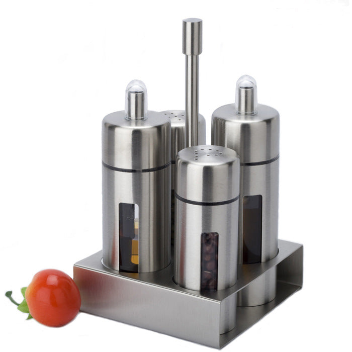 Edelstahl-Gewürzflaschenhalter, 4-fach – Bild 1 | LuxeStyle