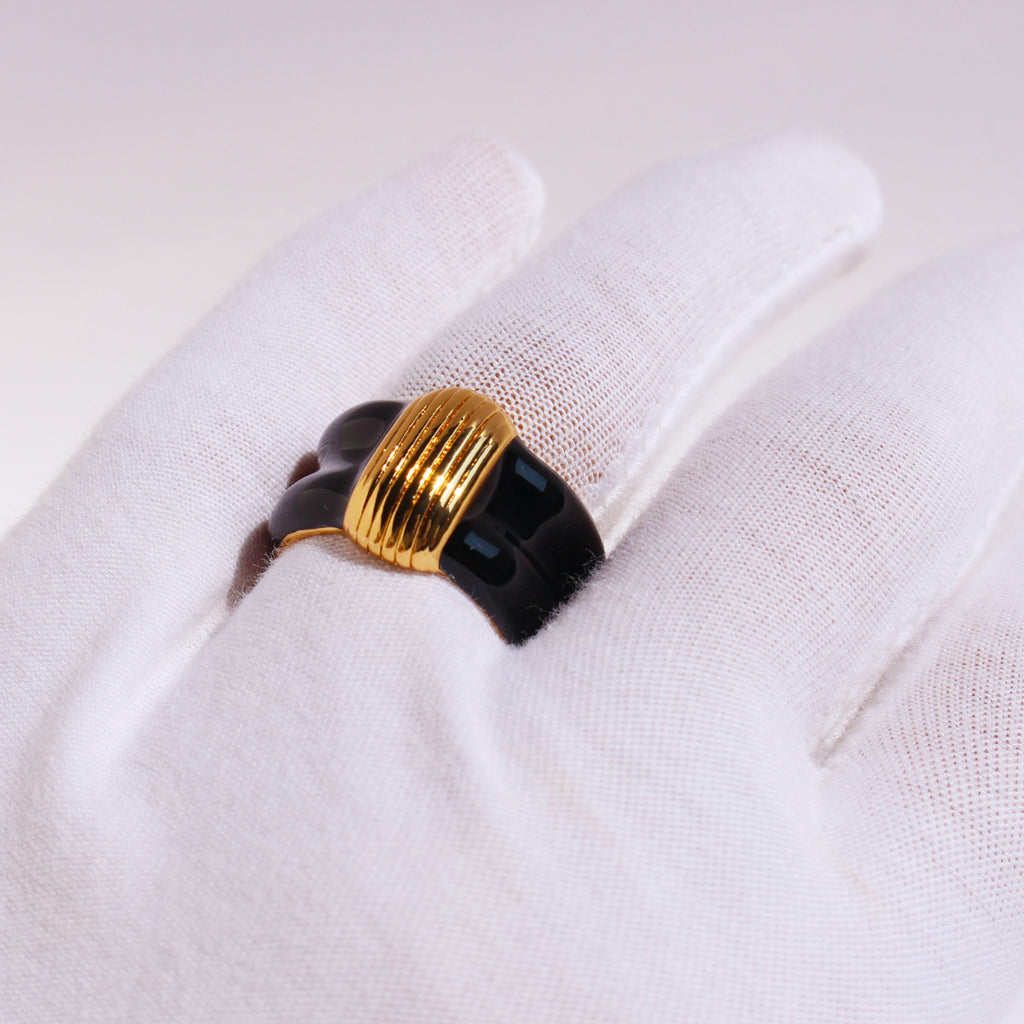 Breiter Statement-Ring mit Wellenmuster – Bild 6 | LuxeStyle