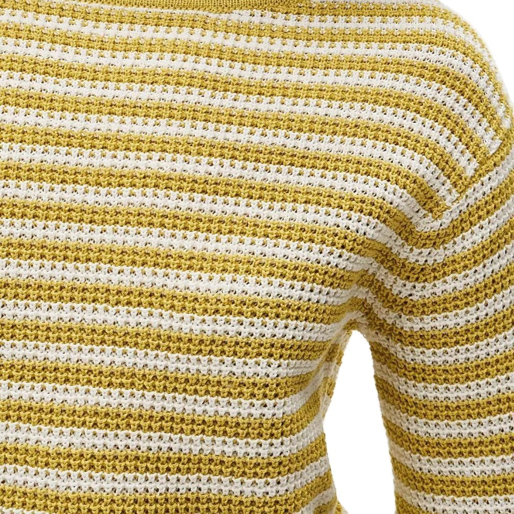 Gestreifter Pullover im Casual Loose Fit