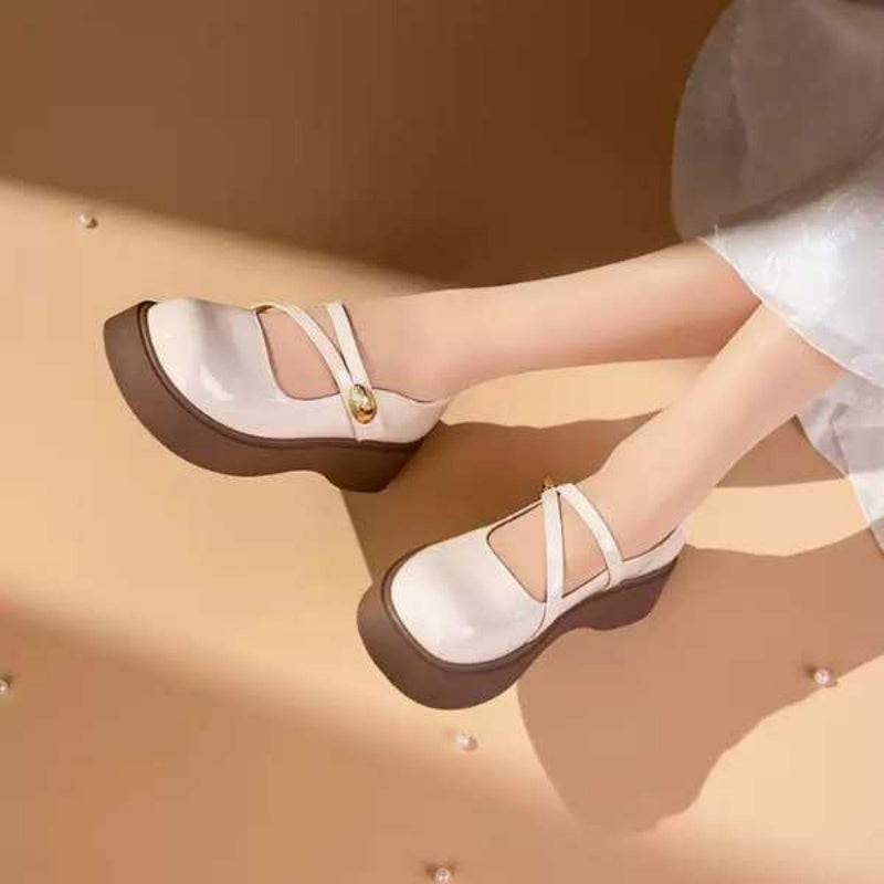 Vintage Mary Jane Plateau-Schuhe