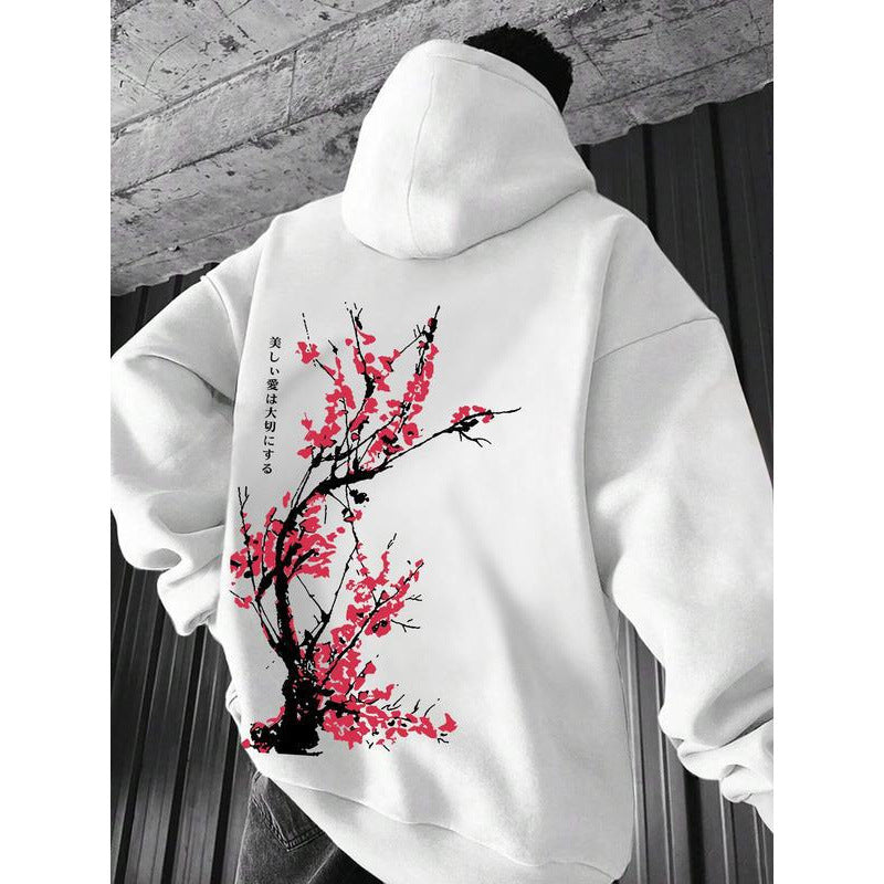 Locker geschnittener Hoodie für Herren mit Print