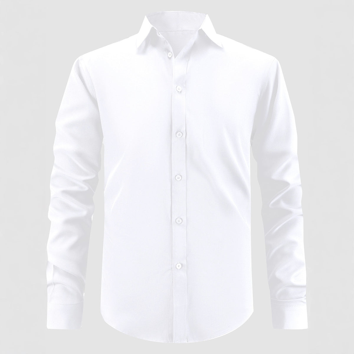 Herren Slim Fit Hemd einfarbig – Bild 3 | LuxeStyle