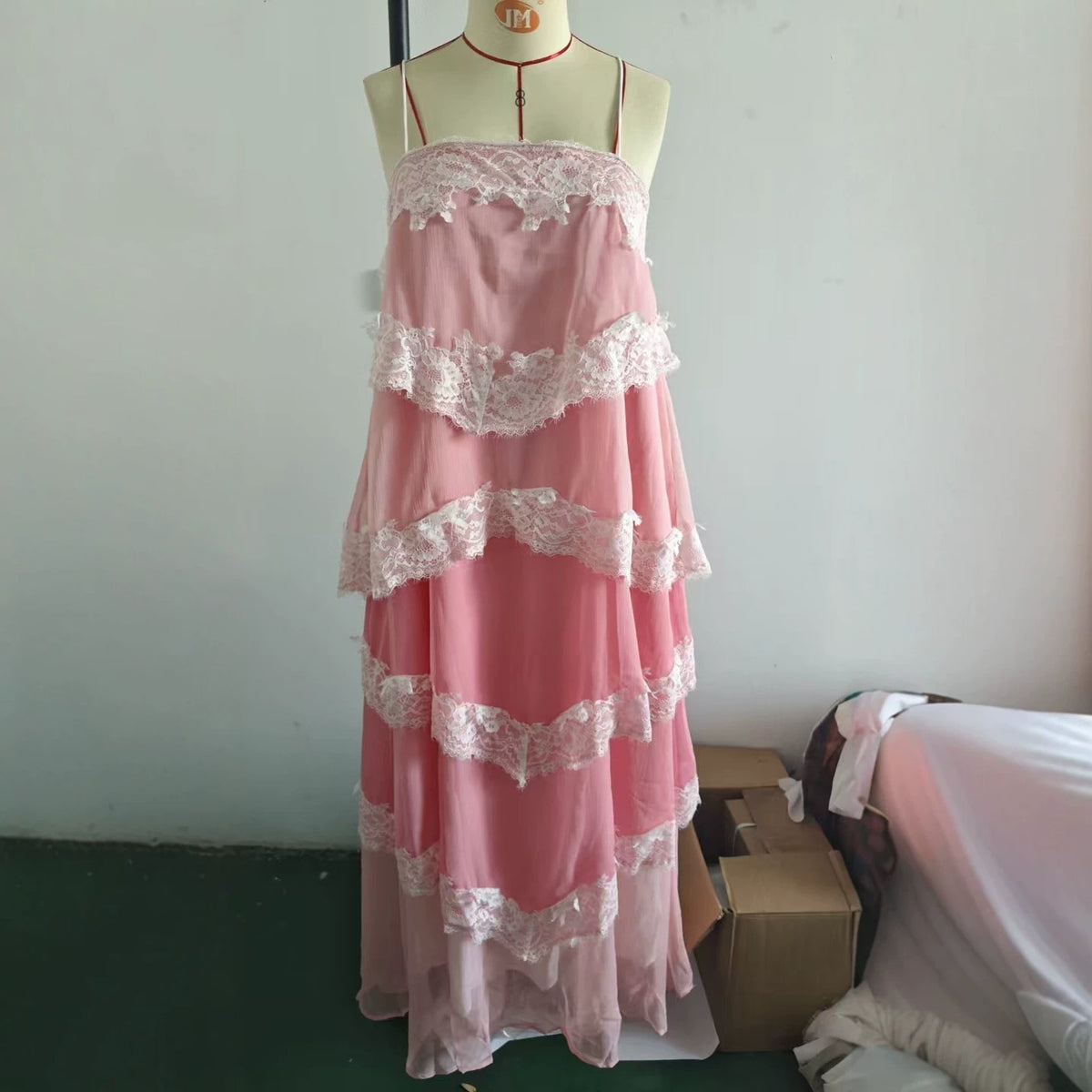 Vintage Spitze Ombre Maxi-Kleid – Bild 4 | LuxeStyle