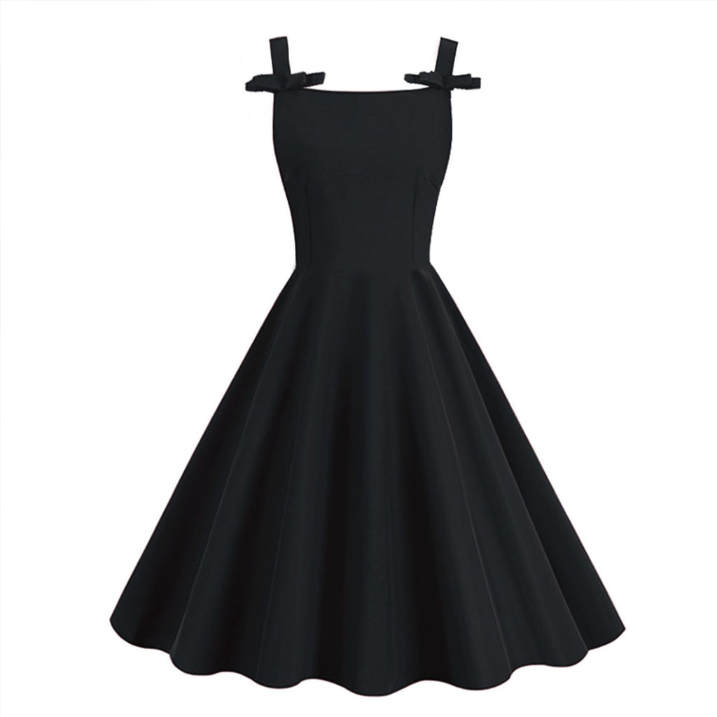 Audrey Hepburn-Stil Schleifen-Maxikleid – Bild 2 | LuxeStyle