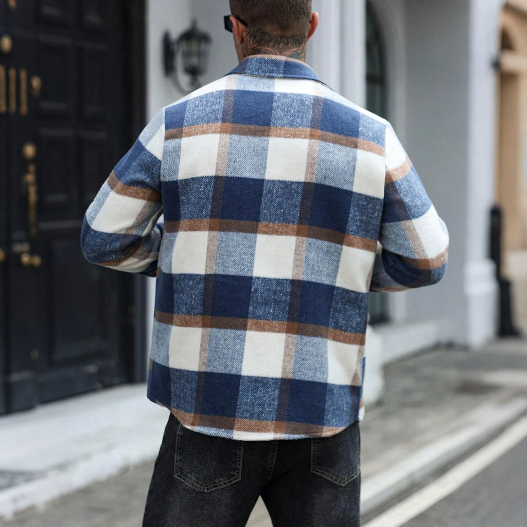 Casual Karo-Hemdjacke