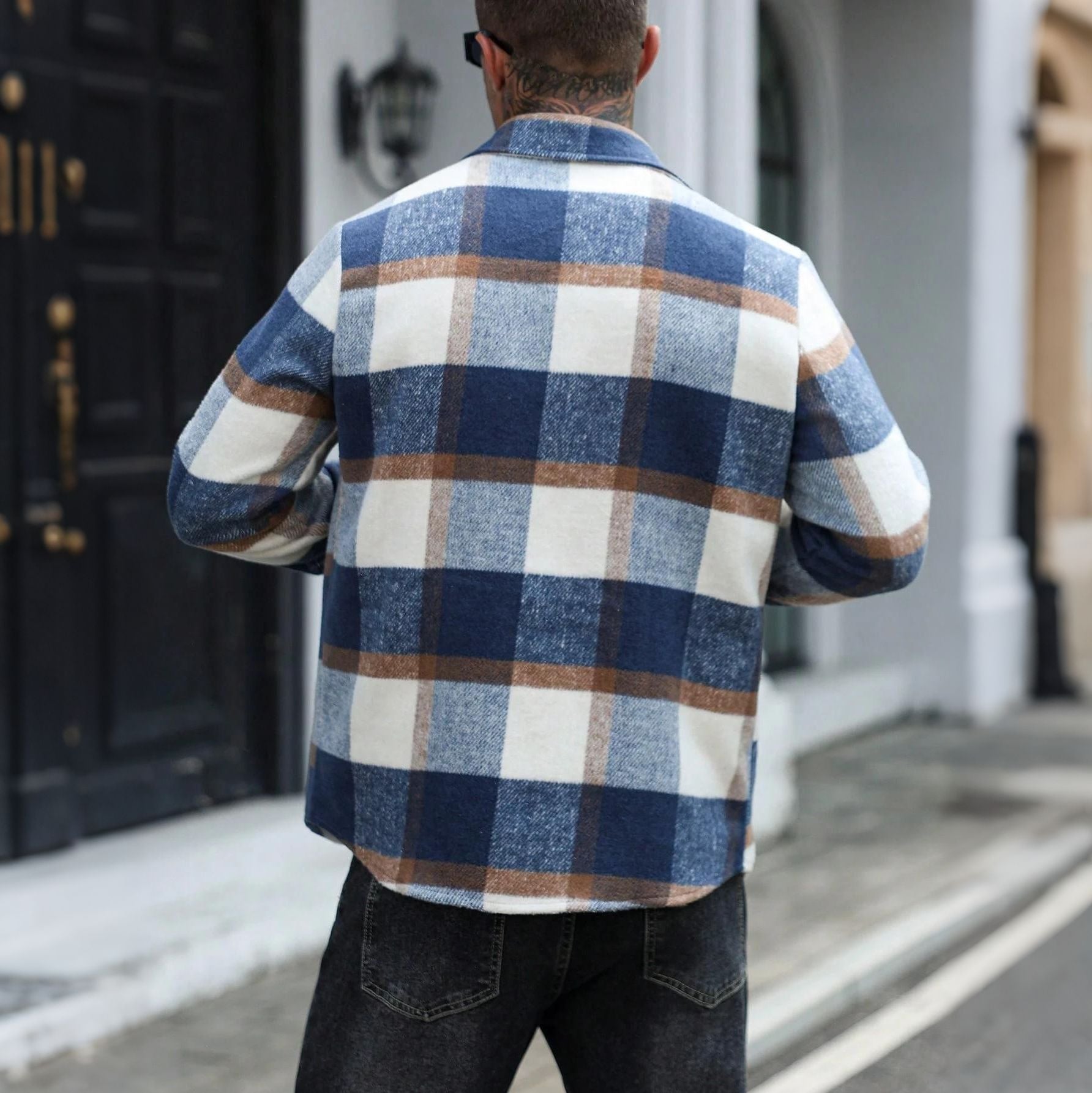 Casual Karo-Hemdjacke