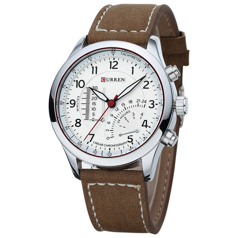 Herren Quarz-Armbanduhr mit Legierungsband | LuxeStyle