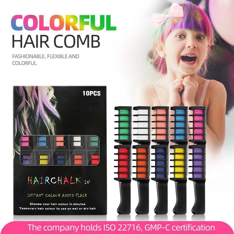 Haarfärbekamm Einweg 10-Farben