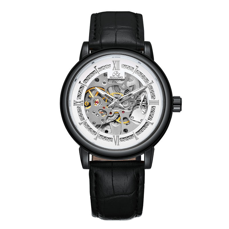 Mechanische Herrenuhr im Skelett-Design