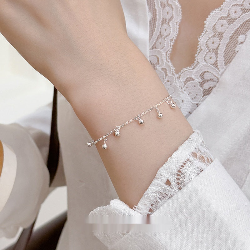 S925 Silber Armband mit roten Quasten – Bild 3 | LuxeStyle