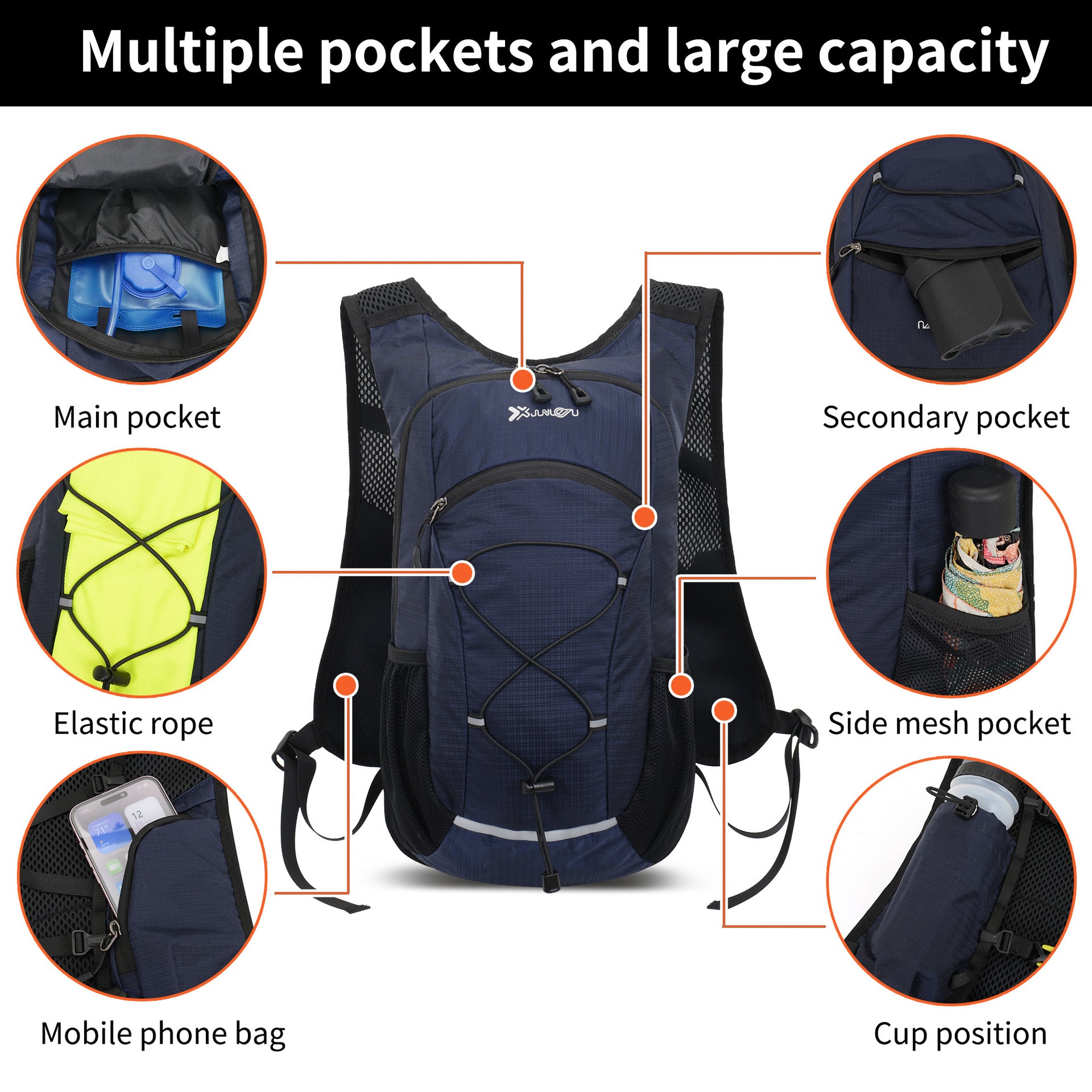 Multifunktionaler Wanderrucksack 18L