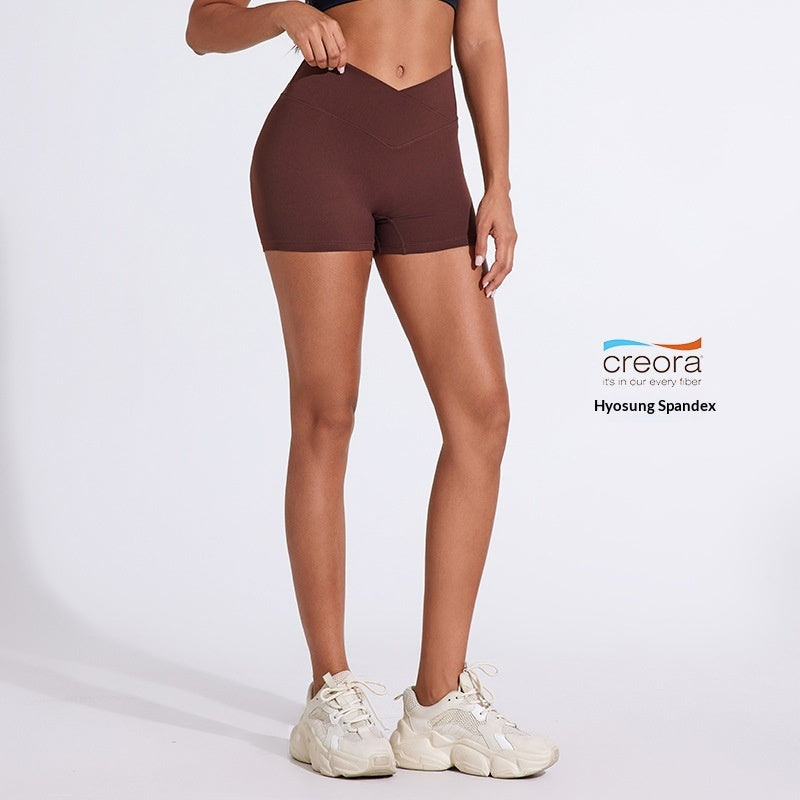 High-Waist Yoga-Shorts mit Raffung – Bild 4 | LuxeStyle