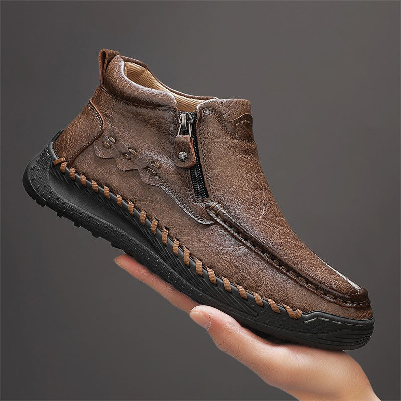 Herren Retro Work Boots – Handgenäht