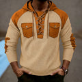 Herren Waffel-Strick Kapuzenpullover