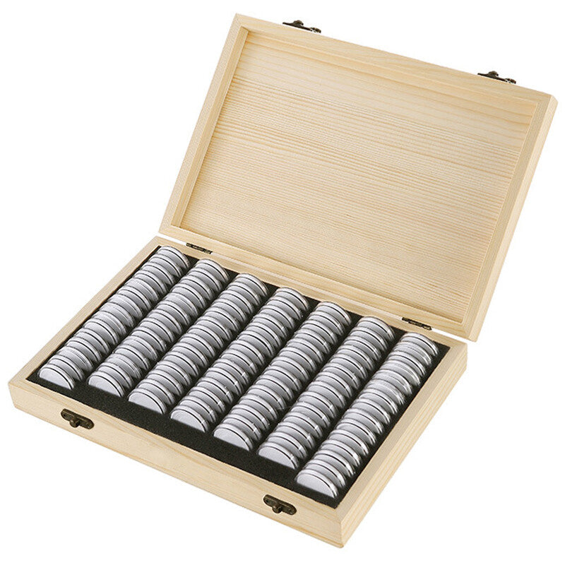 Münzsammlungsbox aus Holz