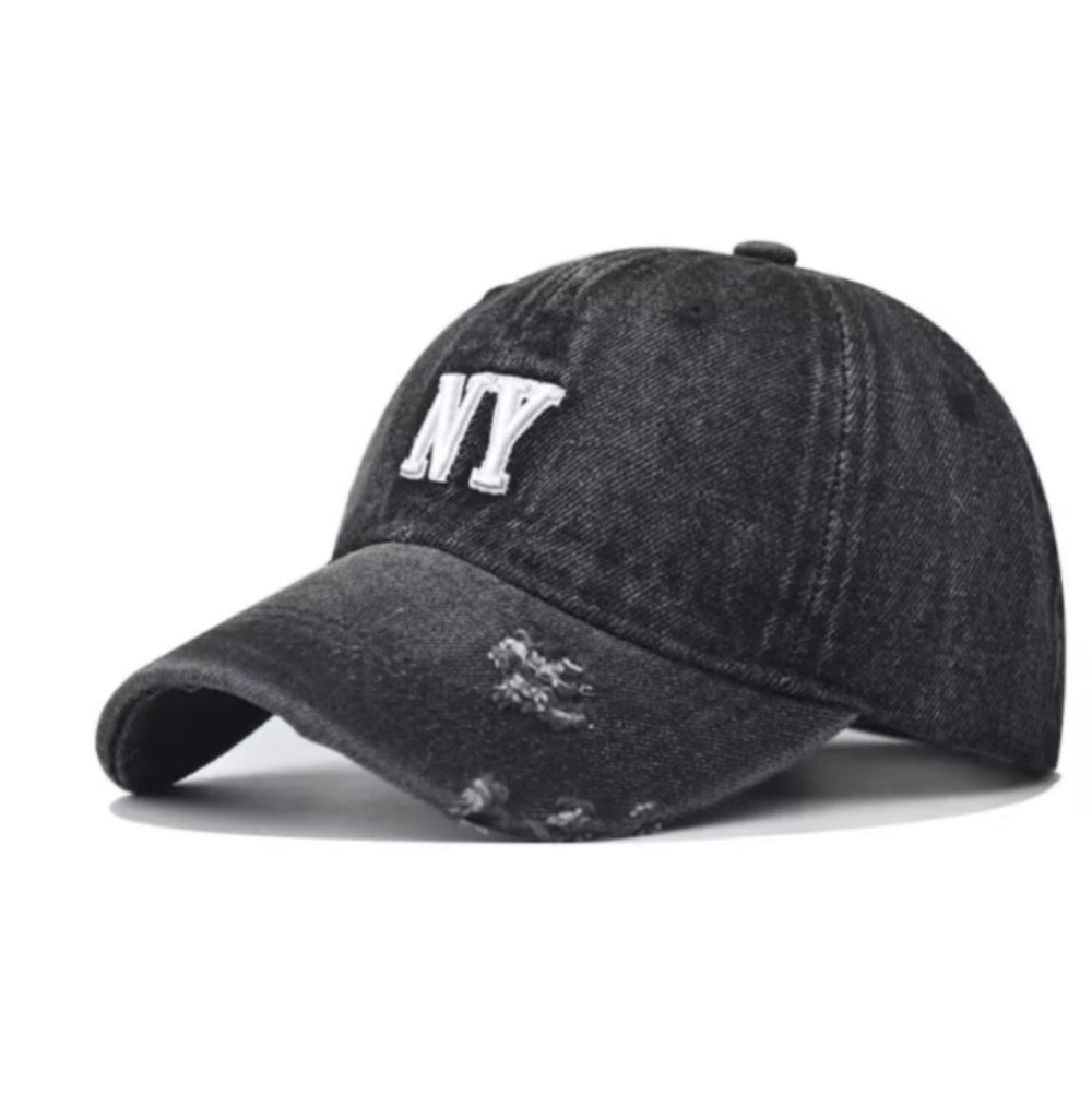 Vintage Baseball-Cap Washed Schwarz Liberty