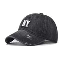Vintage Baseball-Cap Washed Schwarz Liberty