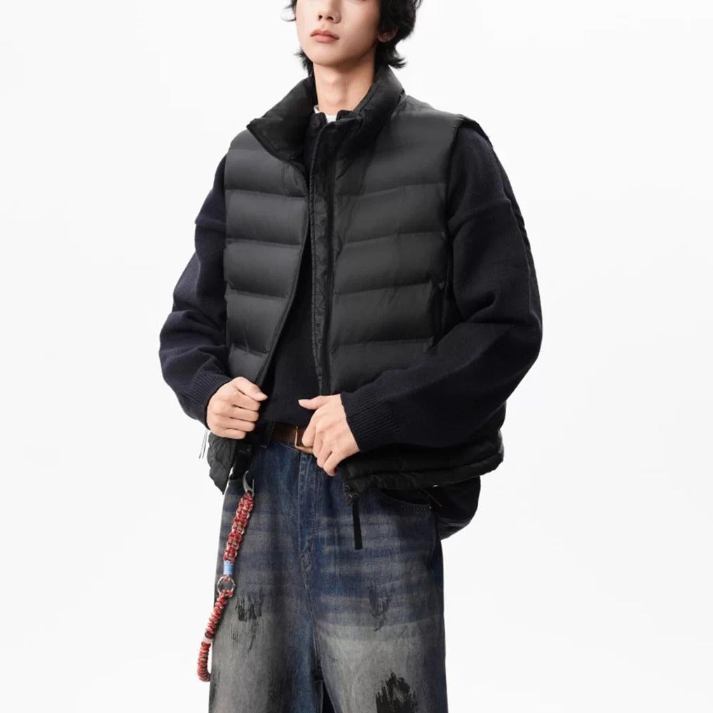 Schwarzer Baumwoll-gefütterter Westejacke – Bild 7 | LuxeStyle
