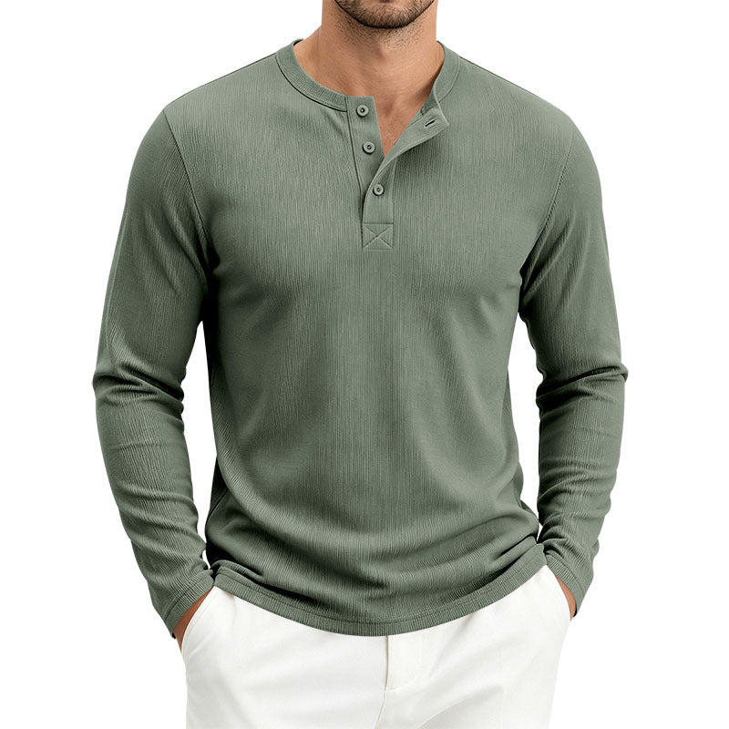 Herren Langarmshirt, gerippt