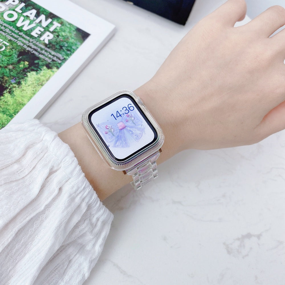 Smartwatch mit farbigem transparentem Armband | LuxeStyle