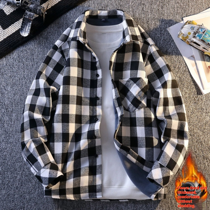 Herren Flannelhemd mit Fleecefutter – Bild 9 | LuxeStyle