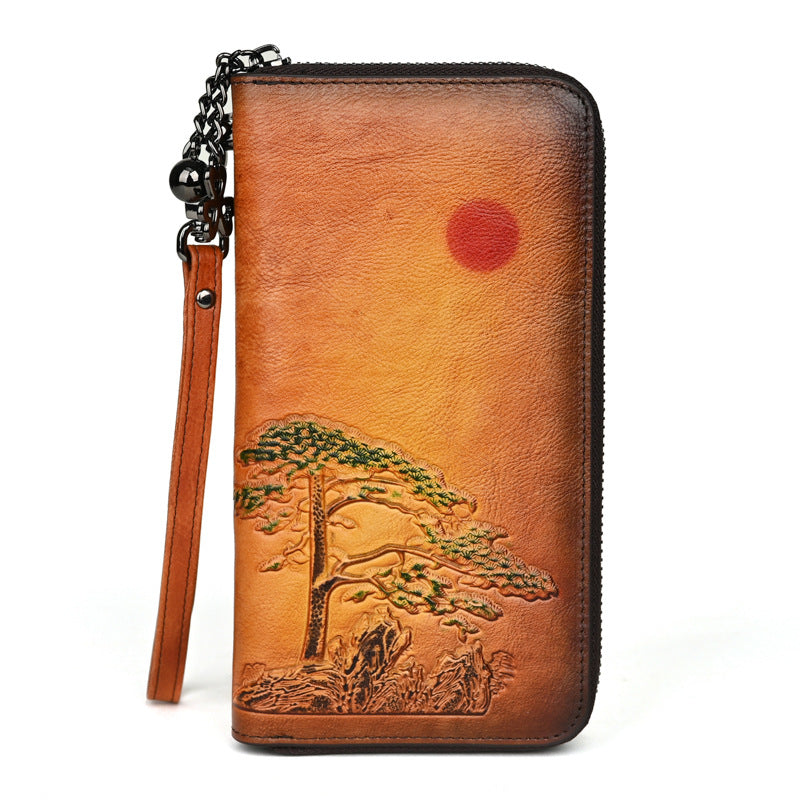 Leder Geldbörse Long Rising Sun – Bild 4 | LuxeStyle
