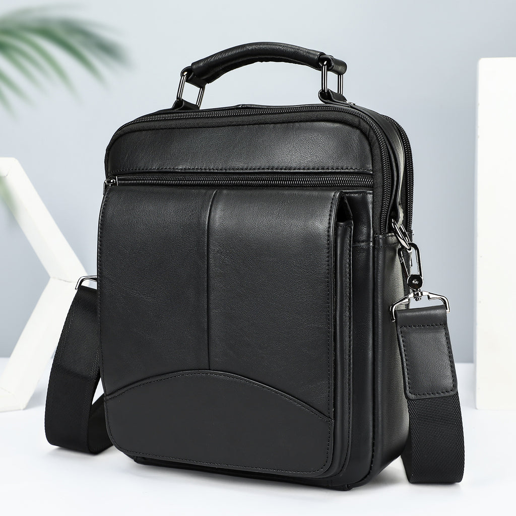 Business Schultertasche aus Leder