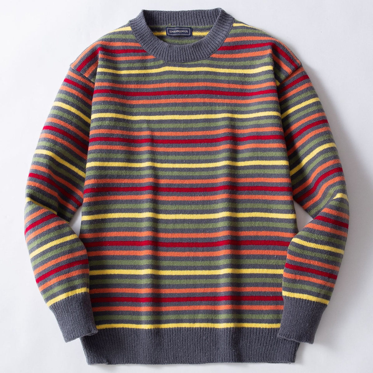 Slim-Fit Pullover mit Streifen – Bild 3 | LuxeStyle