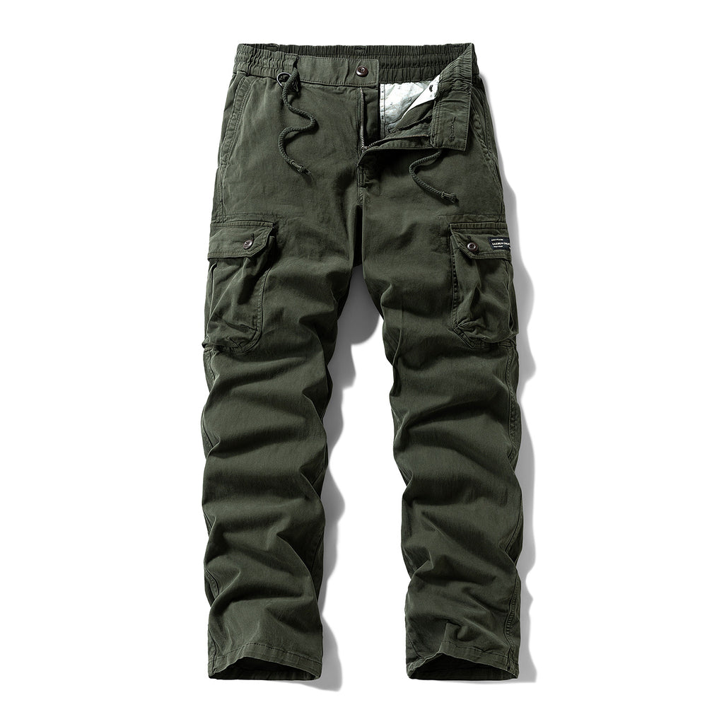 Outdoor Loose Straight-Leg Multi-Pocket Freizeithose