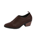 Frühling-Herbst-Pumps mit Spitzspitze und Blockabsatz