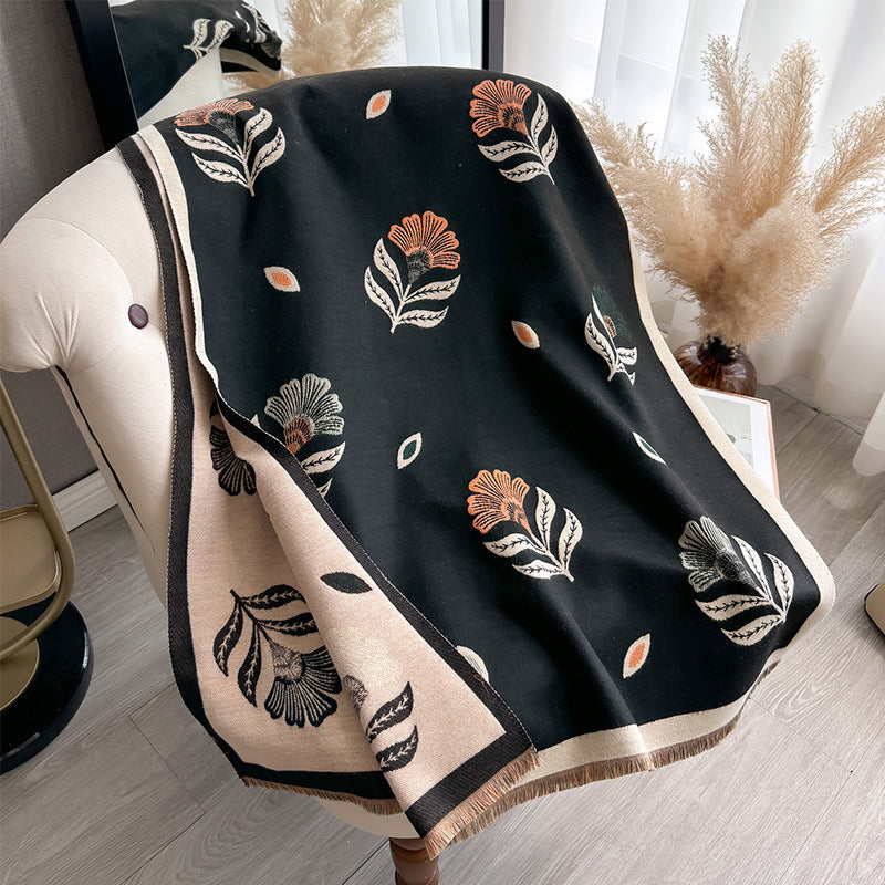Kaschmir‑ähnlicher Schal mit Blumenmuster – Bild 8 | LuxeStyle